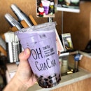 Saw this limited edition Purple Sweet Potato Milk offered by @ohchachasg.