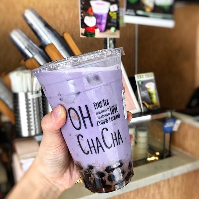Saw this limited edition Purple Sweet Potato Milk offered by @ohchachasg.