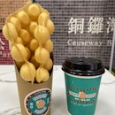 OG Egglette & HK Milk Tea ($6.30)