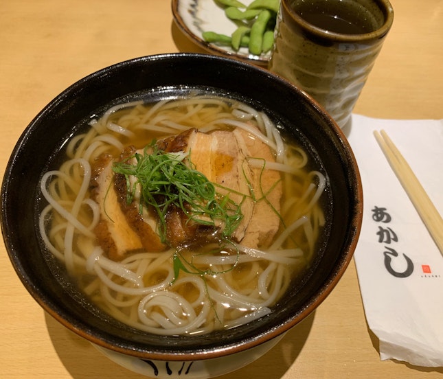 Braised Pork Belly with Akashi Udon