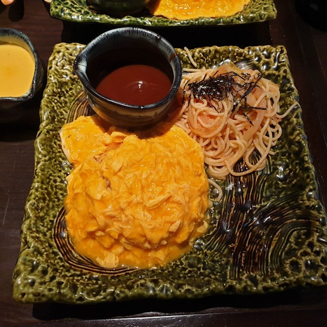 Omu Rice And Mentaiko Pasta Combo