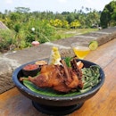 Balinese cuisine overlooking the #beautiful rice fields.