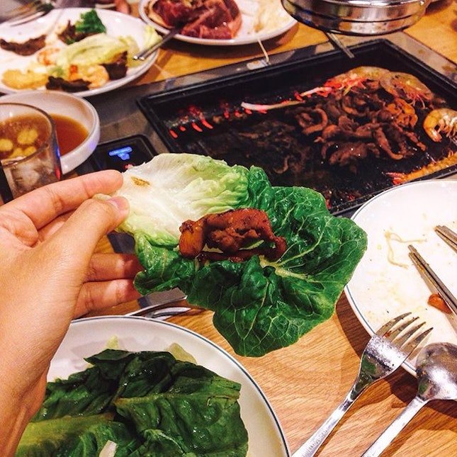 [Daessiksin 大食神] 7/10 
Best to reach this kbbq joint early — we were there at 5.10pm and it was filled by 6pm sharp!