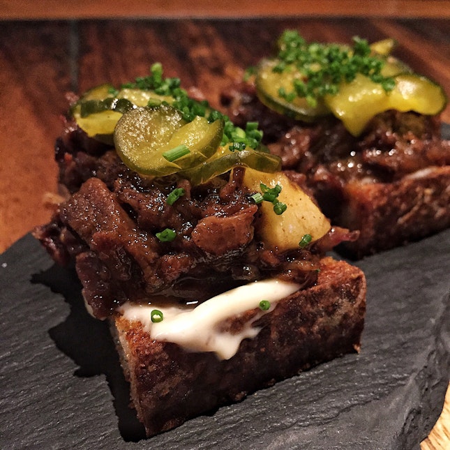 Beef Marmalade and Pickles ($14)