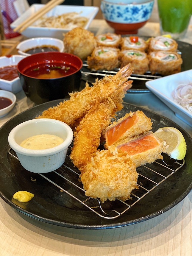 Assorted Seafood Katsu Set ($20.90)