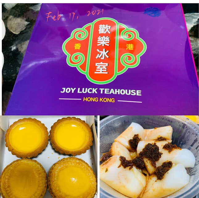 Yummy egg tarts & Hae Bee Hiam Chee Cheong Fun 😋👍