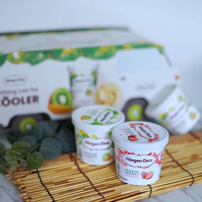 Beat the summer with Haagen-Dazs' new summer flavour, Kiwi-Mango Frozen Yogurt, and returning favourite, Strawberry Frozen Yogurt.