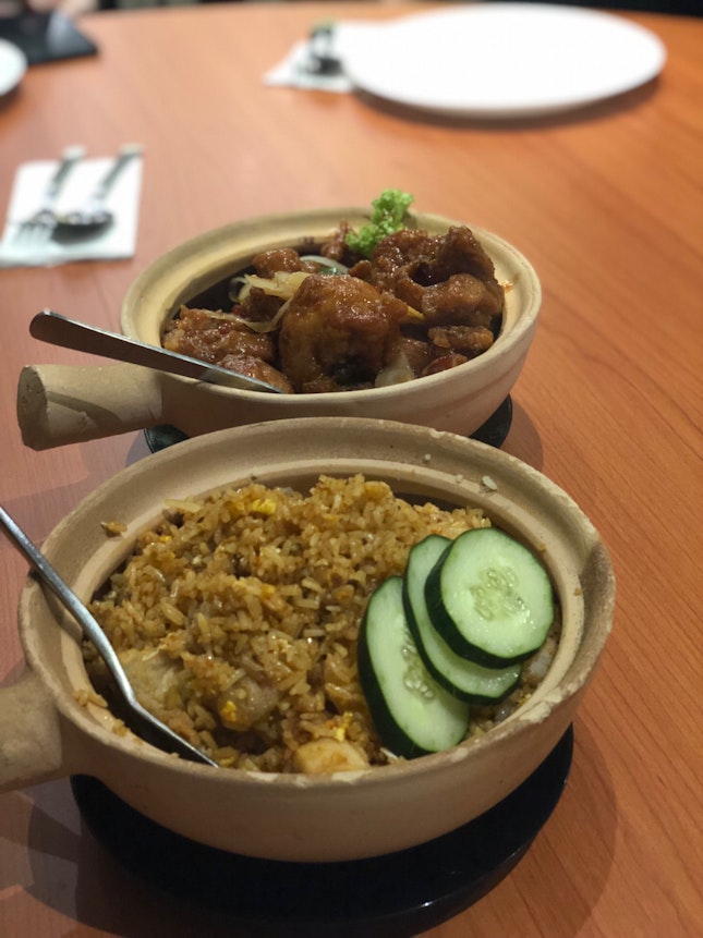 Fried Rice + Claypot Golden Chicken