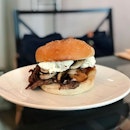 Oh Deli - Sandwiches - The Tedesco Manwich (💵S$17.90 + S$3.50 Blue Cheese) Mini Steak, grilled mushroom, cheese, sautéed onion between a hamburger bun.