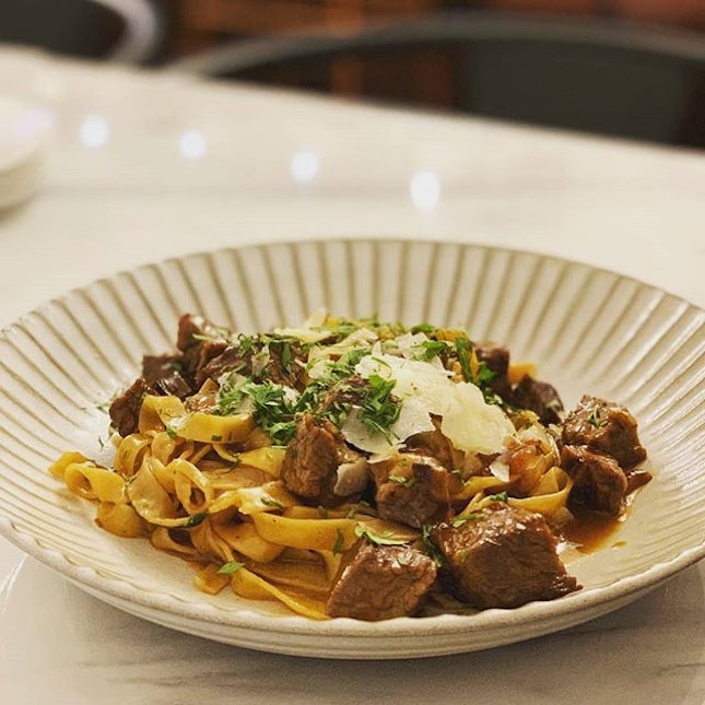 Beef short rib pasta at newly-opened @elevenstrands somewhere in the YCK hood.