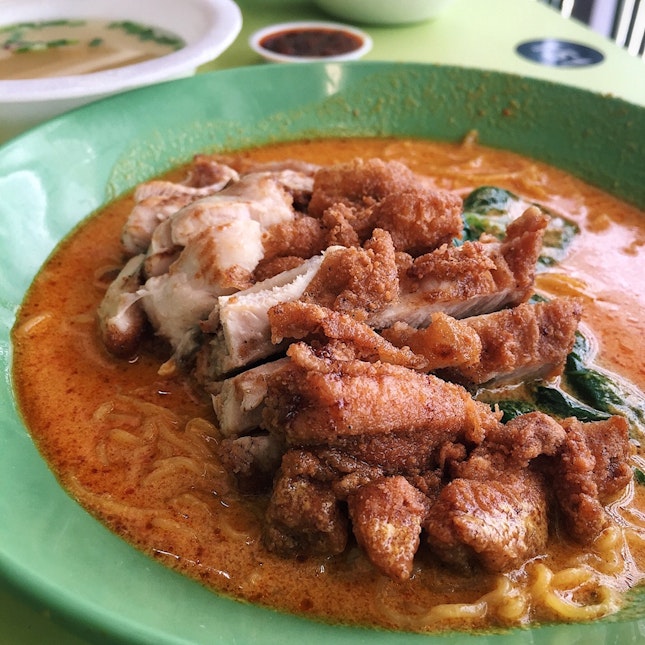 Chicken Cutlet Curry Noodle ($4)