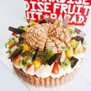 Fruit Mont Blanc [$80.00 for 23cm]
Chestnuts, Strawberries and Bananas topped with mont blanc cream.