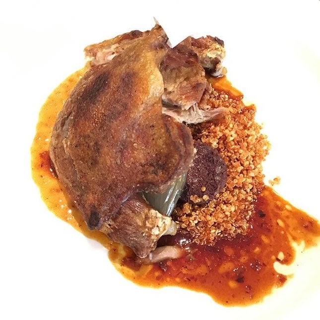The Black Swan - Duck leg confit which is part of their set lunch.