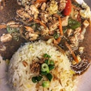 Rice with Chicken in Black Pepper Gravy