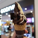 Chocolate Twist Soft Serve ($9) | 1-for-1 deal from Godiva!