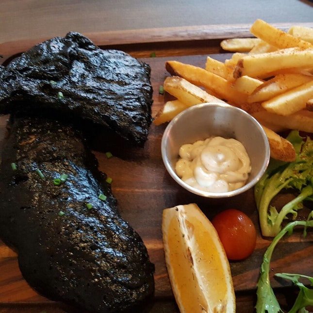 Squid Ink Fish And Chips