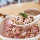 The concept of pink rice and porridge was certainly new to us.
