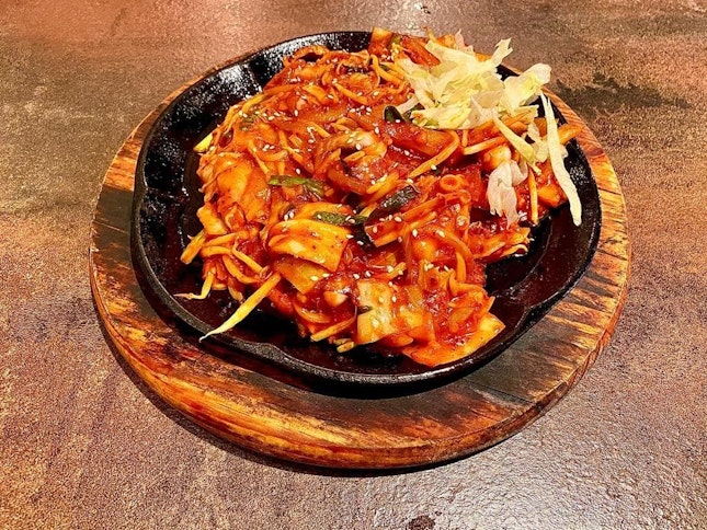 SPICY OCTOPUS HOT PLATE