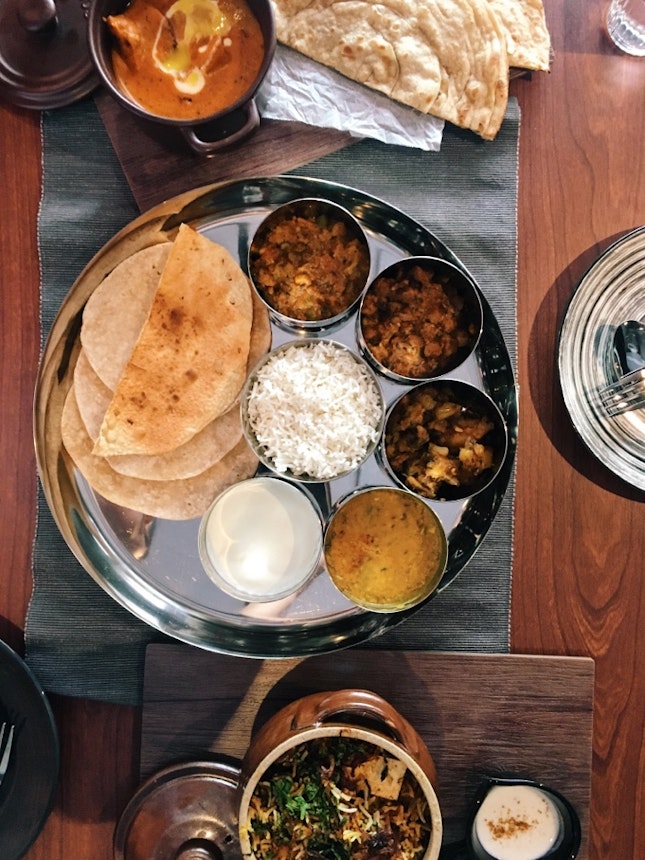 Mutton Biryani RM20 | Murgh Makhani RM18 | Vegetarian Thali RM15