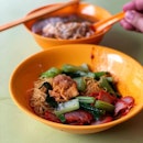 The main draw for a bowl of Tanjong Rhu Wanton mee is it’s thin, springy noodles tossed even with seasoning and chilli.