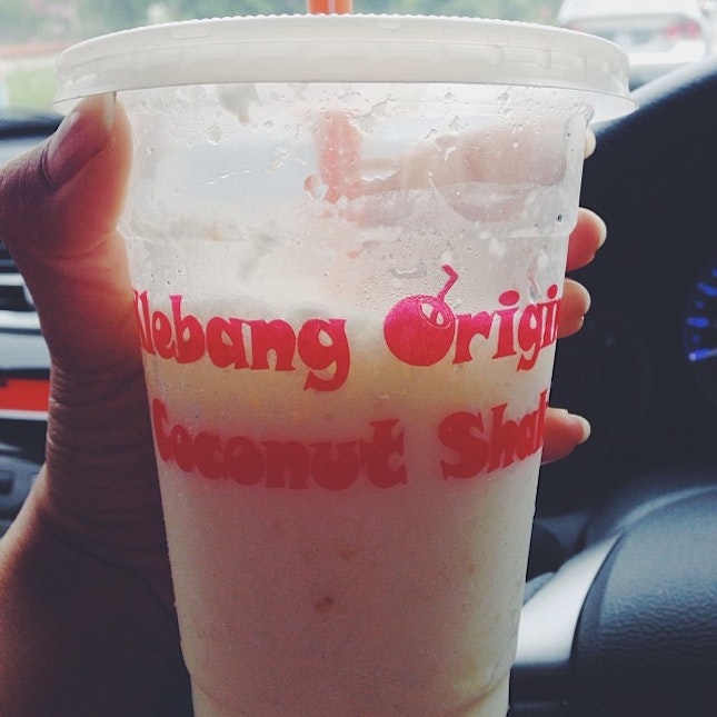 Klebang Coconut Shake, checked 😘 #coconut #drink #melaka #malaysia