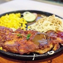 Champion Chicken Chop hot plate
🔻
Talk about value for money, this huge hotplate which contains a big Chicken chop, some noodles/spaghetti and some corn is just $7.90.