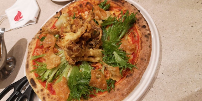 Curry Soft Shell Crab Pizza 28.8++