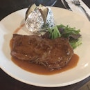 Striplion Steak With Jacket Potato