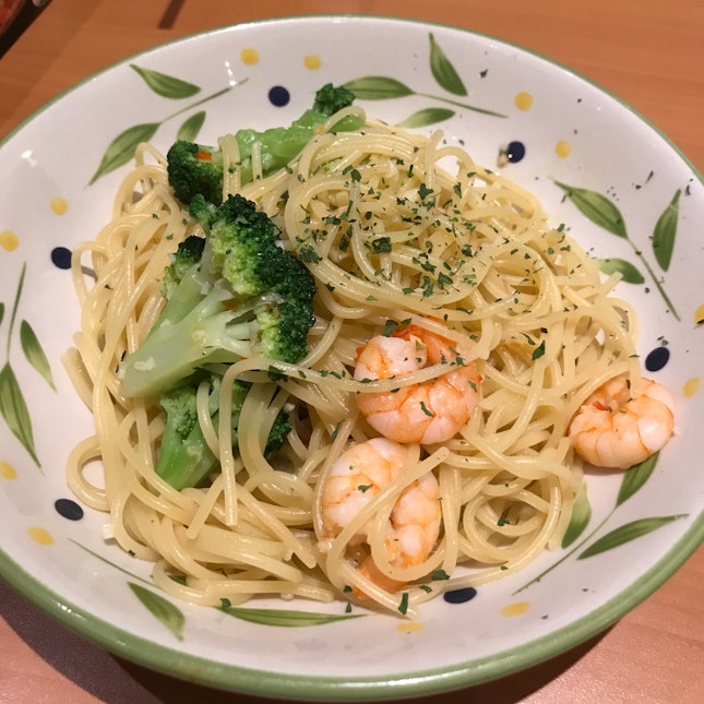 Aglio Olio Shrimp & Broccoli