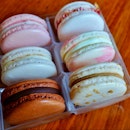 Assorted flavour macarons