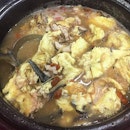 Who needs a drink when you can get them from this pot of eggs and pork in Chinese wine.