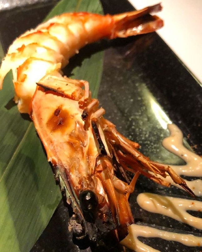 Grilled giant prawns served with a wasabi mayo.
