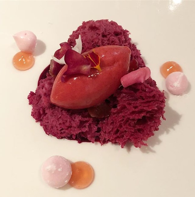 All the colours of Hanami beautifully played in our dessert course.