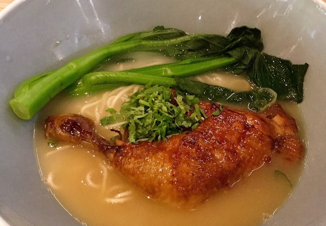Grilled Soya Chicken Drumstick Noodles Soup  $13