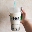 Green Milk Tea with Pearls