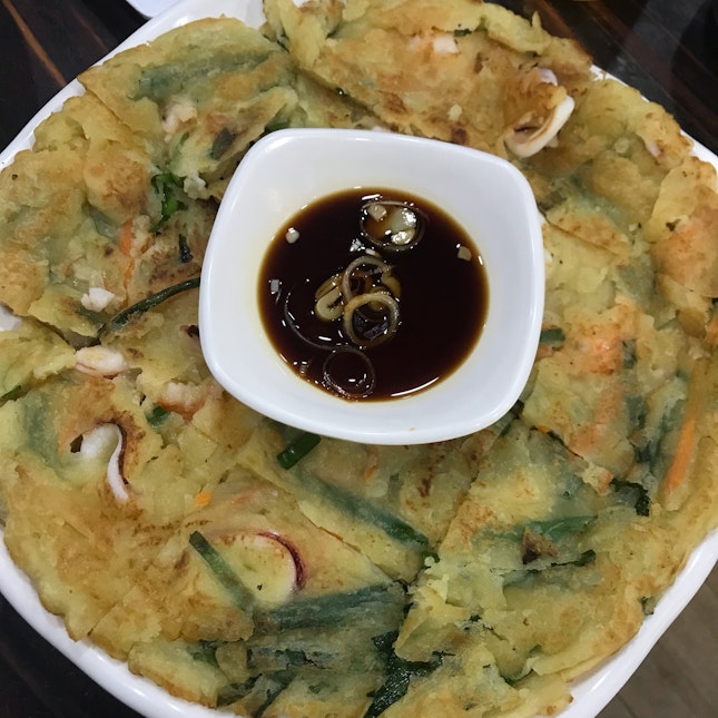 Seafood Pancake With Leek