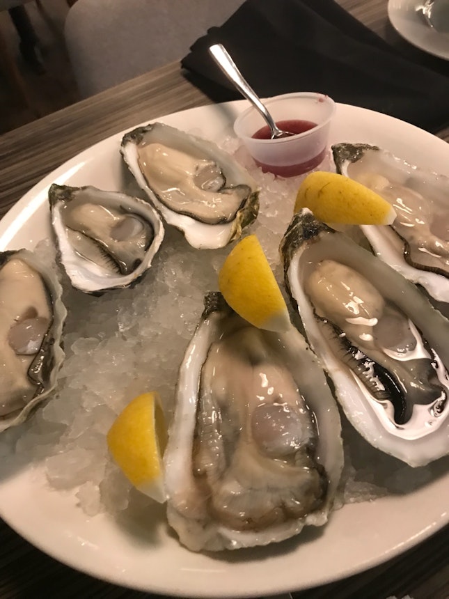 oysters $8 per piece