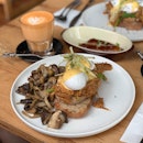 Pulled Pork Benedict With Added Mushrooms ($19)
