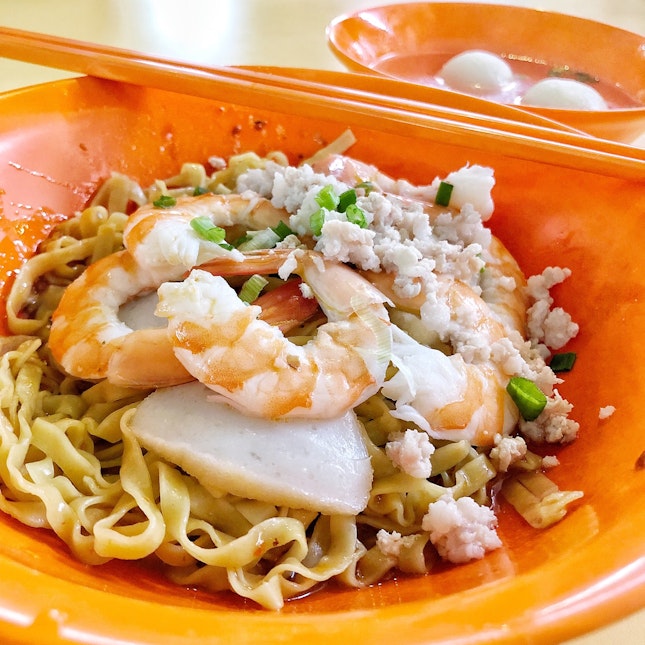 Yong Xiang Fishball Noodles ($3.50)