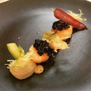 Lunch / 21 Aug 2018: scallops and caviar.