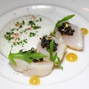 [OCF Singapore] - I had the Les Coquilles Saint-Jacques which is Hokkaido Scallop and Cauliflower puree with a touch of lemon and kristal caviar.