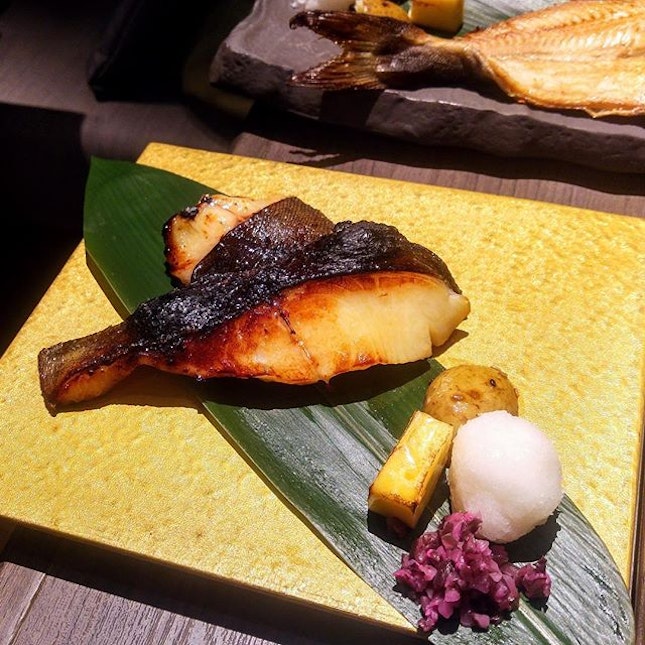 [Charcoal-Grilled & Salad Bar Keisuke] - The Charcoal Grilled Miso Marinated Black Cod ($21.90).