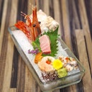 [Uni Gallery] - Diners get to sample different varieties of seafood with the Seasonal Sashimi which features a good mix of seafood like the Botan Ebi, Maguro Otoro, Bafun Uni, Ankimo, and Shirako.