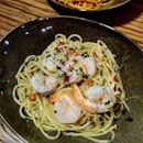 [Farmers k Chefs] - The humble Aglio Olio Pasta ($9) speaks volume with its fiery touches.