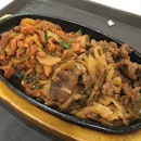 Beef and chicken hotplate