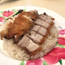 Chicken Rice + Roasted Meat ($4)