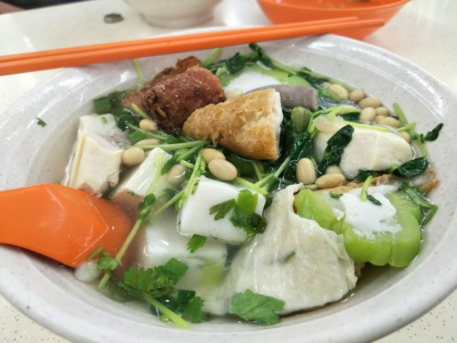 Yong Tau Foo Bee Hoon Soup ($7)