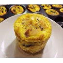 Baked Muffins today ^^ a different kind however 🙊 this has eggs chicken tofu mushroom and veg!