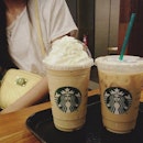 Our free drinks from using the Starbucks card… Venti size of course!