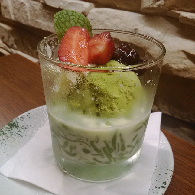 #matcha #chendol #tengbespoke #japanese #vegetarian #dinner #dessert #burpple